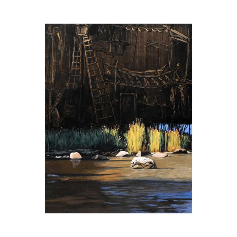 On the Seaweed-Covered Shore, in the August Sun, Eero Alev